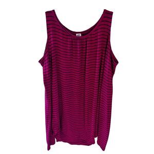 Old Navy Long sleeve Off The Shoulder Striped Shirt Sz Medium